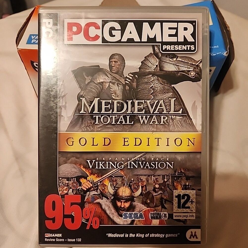 Medieval Total War "GOLD EDITION" Viking Invasion PC DVD-Rom PC Gamer